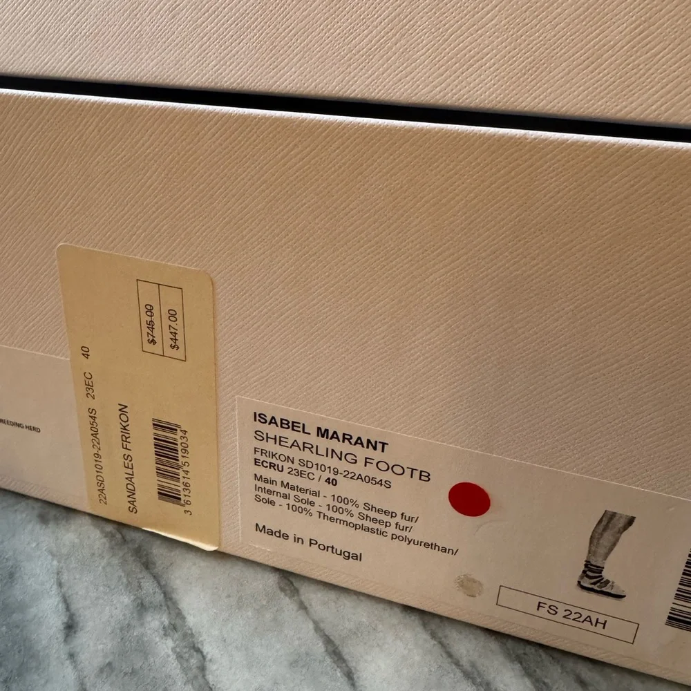 ISABEL MARANT Frikon Shearling Sandals - Picture 14 of 15